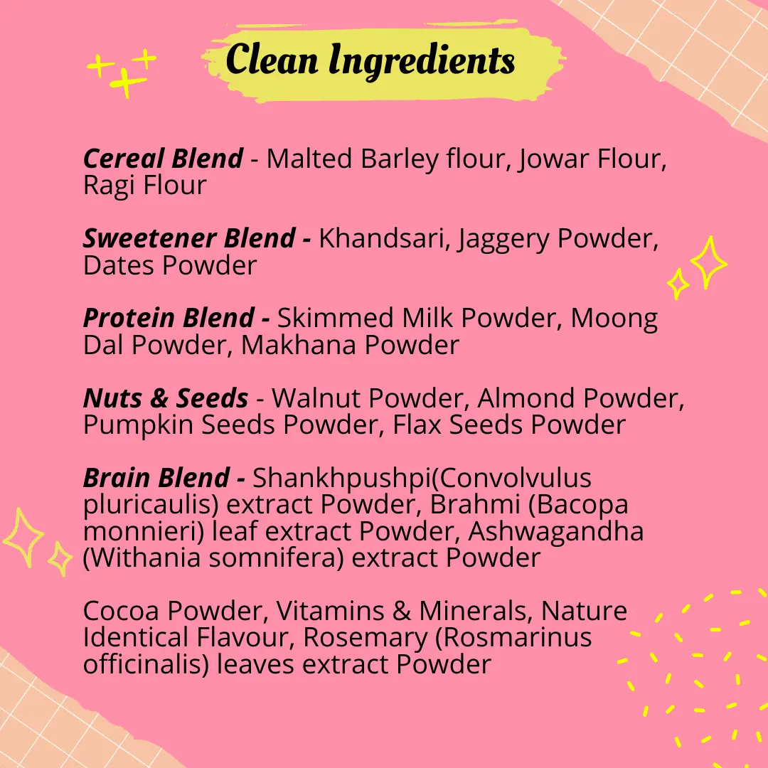 NOURISHify Nutrition Powder for Children Age 2-16 Years |  Millets + Nuts + Ayurvedic Herbs | No Refined Sugar - Image 8
