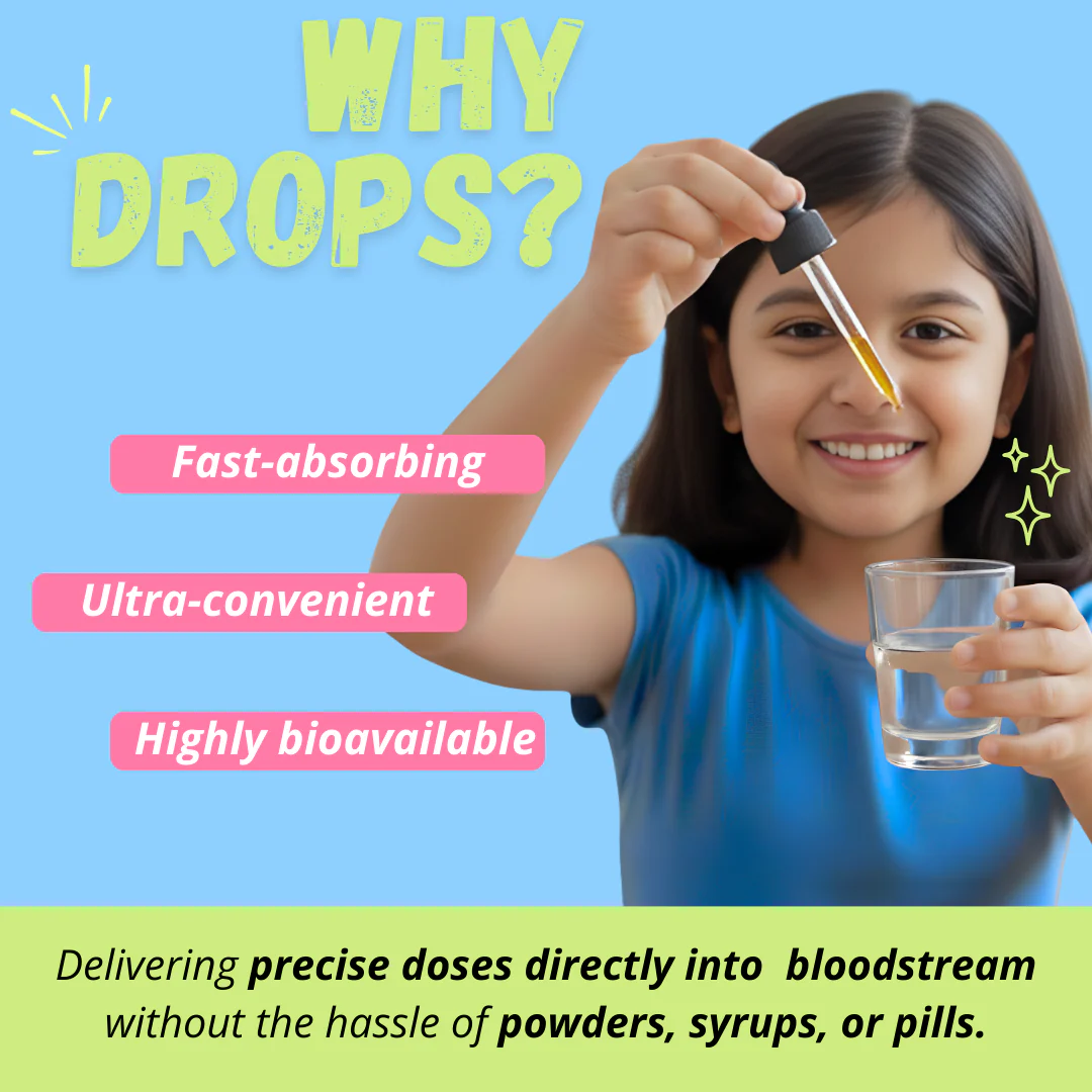 Brainify Drops – Clinically Tested Ayurvedic Formula for Kids’ Brain Health (2-16 Yrs) | No Added Sugar & Preservatives - 30ml - Image 5