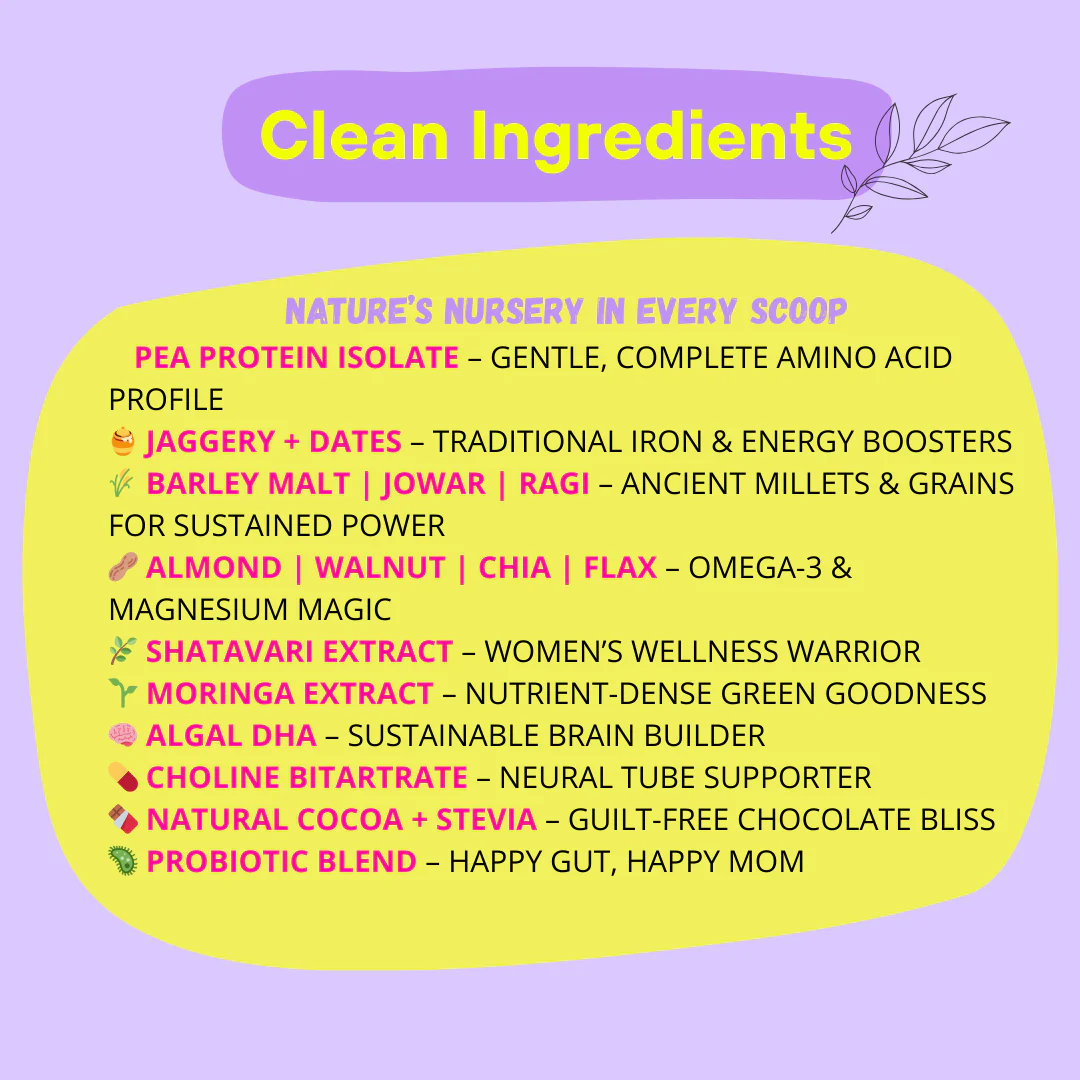 Mamafy Pregnancy Nutritional Protein Powder – 10g Plant Protein | DHA+Choline | Shatavari+Moringa | Birth Weight + Immunity + Brain Development Support - 325g - Image 9